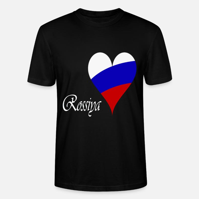 Russie Design - T-shirt bio CRAFTER Stanley Stella Unisexe - noir