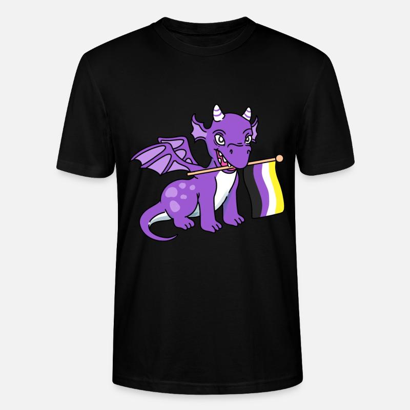 Nonbinary Pride Dragon Nonbinary Pride - T-shirt bio CRAFTER Stanley Stella Unisexe - noir
