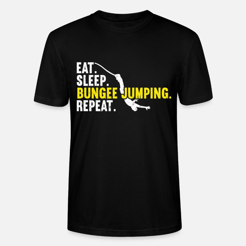 Bungee-Jump Bungee-Jumping - Stanley/Stella Unisex Bio-T-Shirt CRAFTER - Schwarz