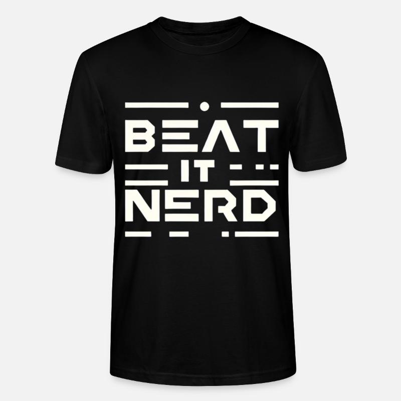 Battez-le Nerd 16 - T-shirt bio CRAFTER Stanley Stella Unisexe - noir