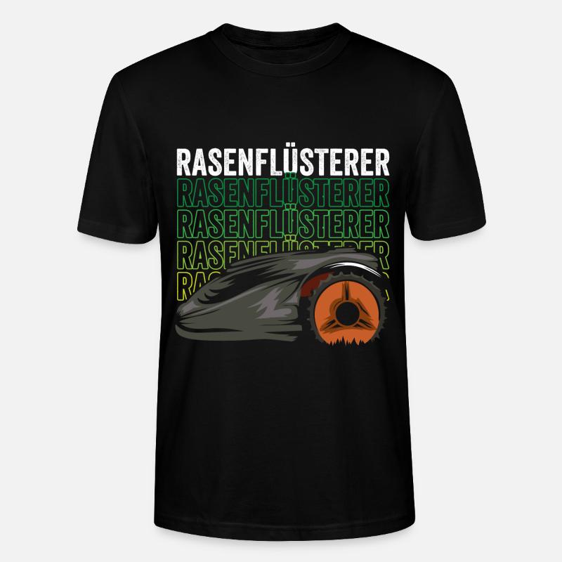 Rasenflüsterer Mähroboter - Stanley/Stella Unisex Bio-T-Shirt CRAFTER - Schwarz