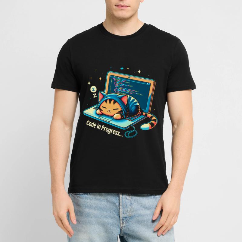 Code in Bearbeitung.. - Programming Cats Stanley/Stella Unisex Bio-T-Shirt CRAFTER