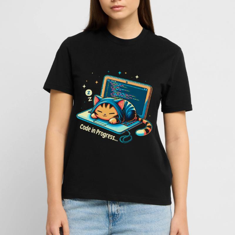 Code in Bearbeitung.. - Programming Cats Stanley/Stella Unisex Bio-T-Shirt CRAFTER