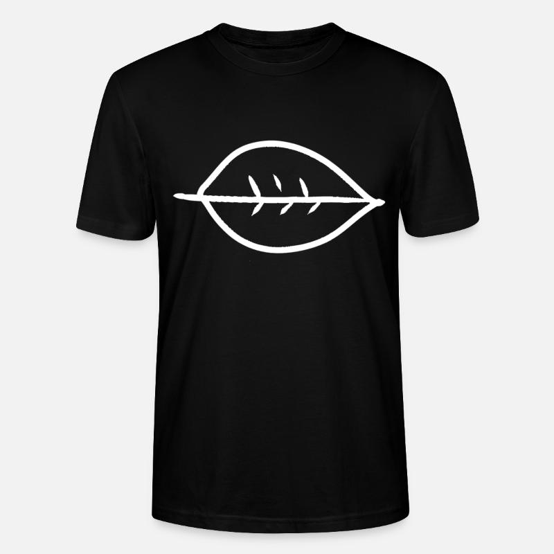 blatt form natur - Stanley/Stella Unisex Bio-T-Shirt CRAFTER - Schwarz