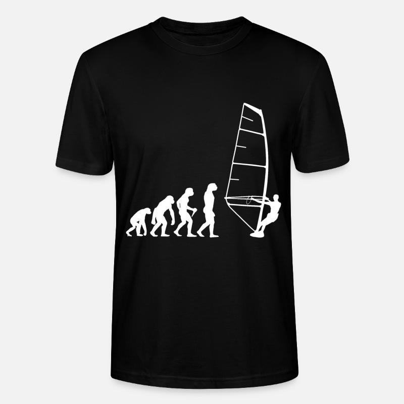 Windsurfer Surf Windsurf Gift Windsurfing - Stanley/Stella CRAFTER Unisex Organic T-Shirt - black