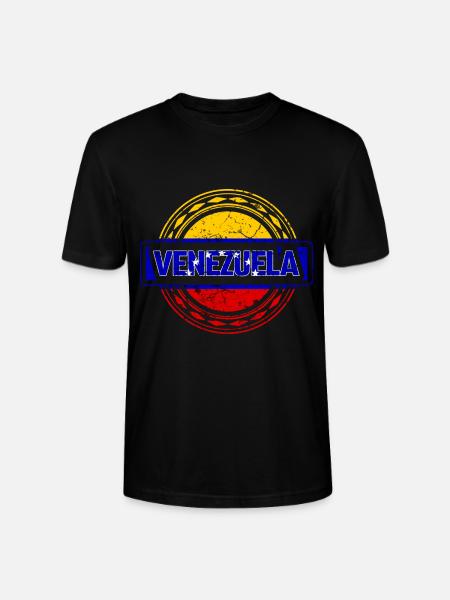 Venezuela Flagge - Stanley/Stella Unisex Bio-T-Shirt CRAFTER - Schwarz
