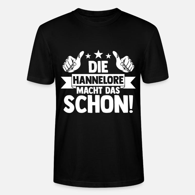 Hannelore - Stanley/Stella Unisex Bio-T-Shirt CRAFTER - Schwarz