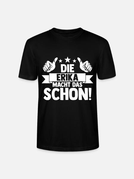 Vorname Erika - Stanley/Stella Unisex Bio-T-Shirt CRAFTER - Schwarz