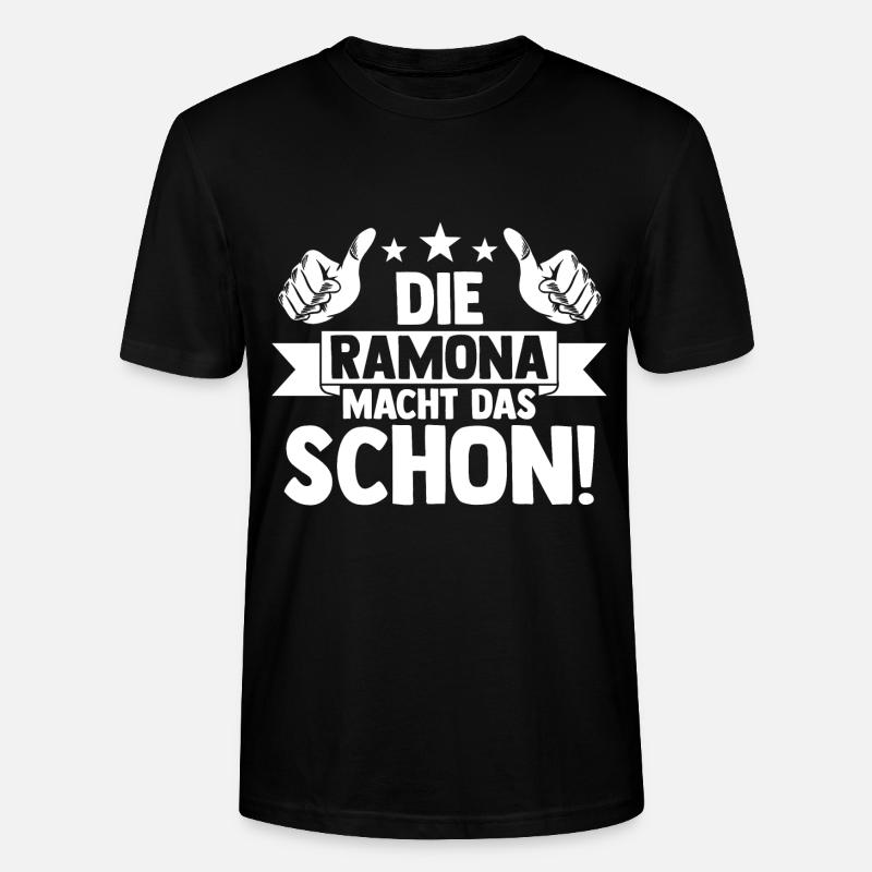 Ramona - Stanley/Stella Unisex Bio-T-Shirt CRAFTER - Schwarz