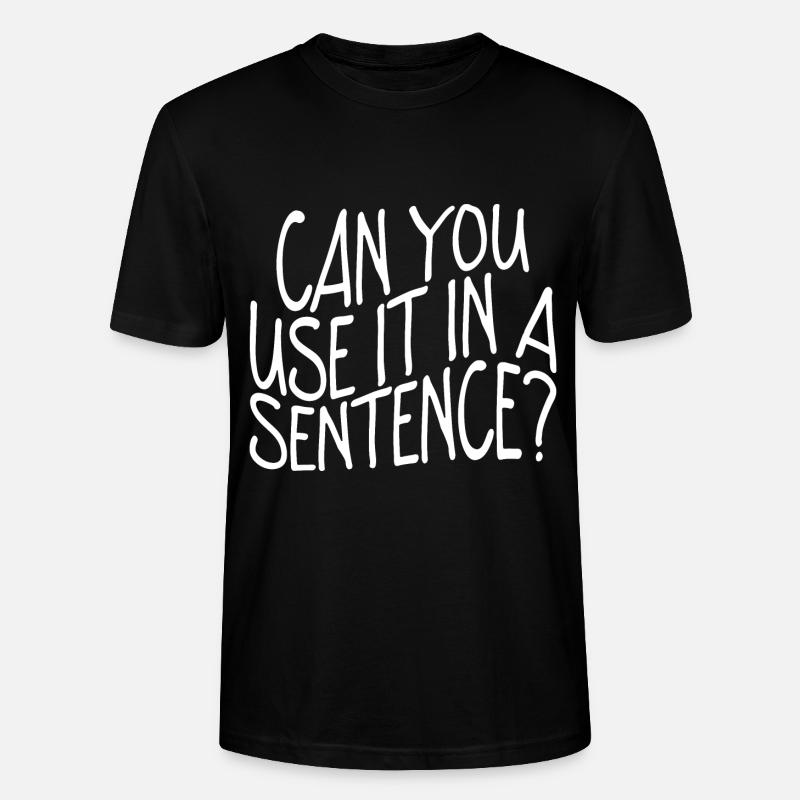 Pouvez-vous l’utiliser dans une phrase - T-shirt bio CRAFTER Stanley Stella Unisexe - noir