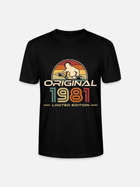 1981 - Stanley/Stella CRAFTER Unisex Organic T-Shirt - black