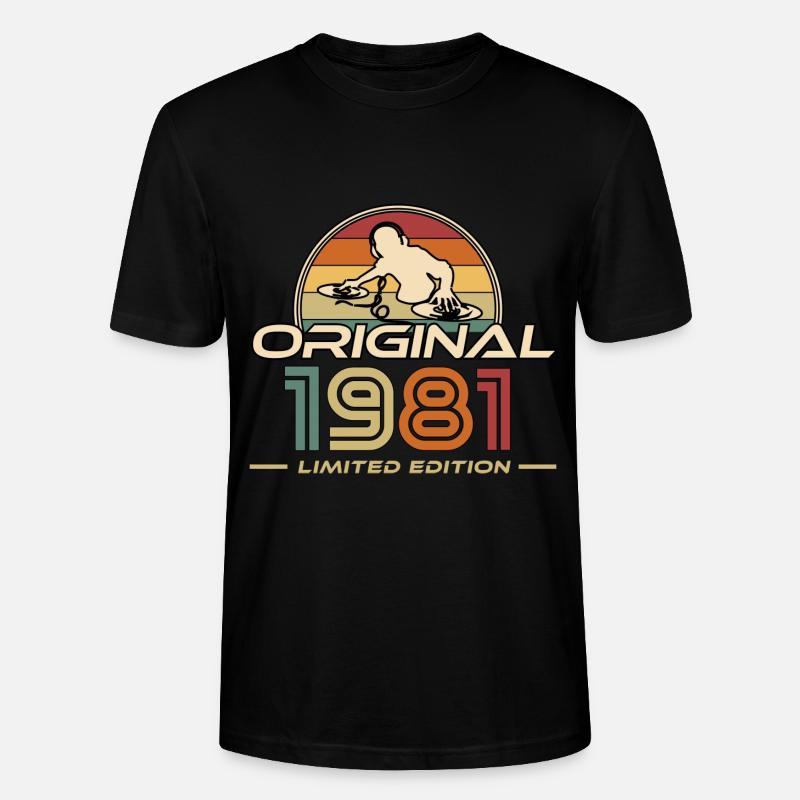 1981 - Stanley/Stella Unisex Bio-T-Shirt CRAFTER - Schwarz