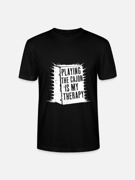 Cajon Drummer - Stanley/Stella CRAFTER Unisex Organic T-Shirt - black