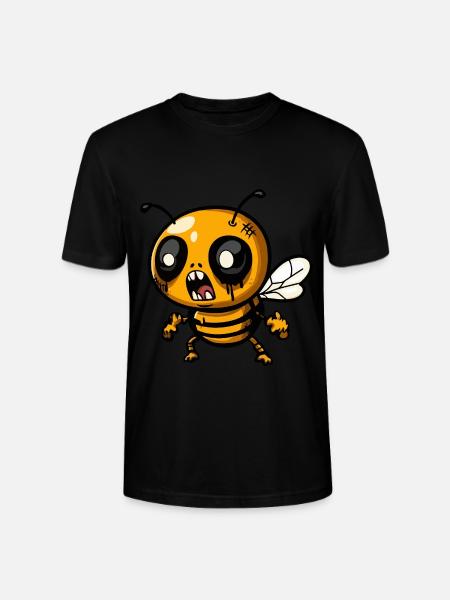 Bee Halloween Zombie - Stanley/Stella CRAFTER Unisex Organic T-Shirt - black