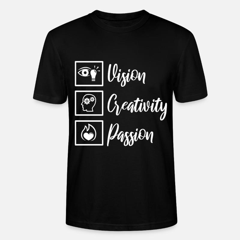 Vision Creativity Passion - Stanley/Stella Unisex Bio-T-Shirt CRAFTER - Schwarz