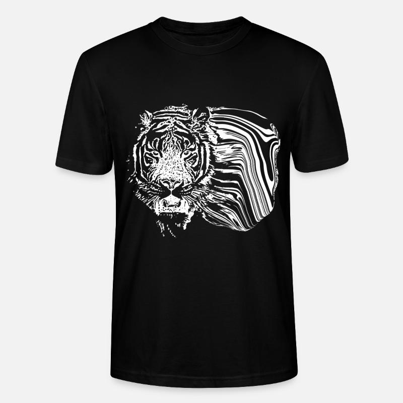 Tiger - Stanley/Stella Unisex Bio-T-Shirt CRAFTER - Schwarz