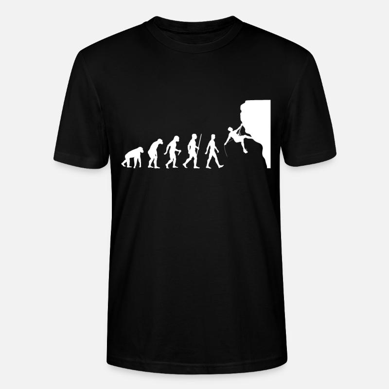 Evolution de l'escalade - T-shirt bio CRAFTER Stanley Stella Unisexe - noir