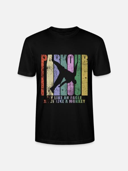 Parkour Freerunner Traceur Le Parcour - Stanley/Stella CRAFTER Unisex Organic T-Shirt - black