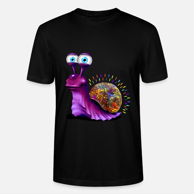 Escargot opale - T-shirt bio CRAFTER Stanley Stella Unisexe - noir