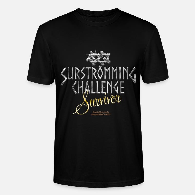 Surströmming Challenge Survivor - Stanley/Stella Unisex Bio-T-Shirt CRAFTER - Schwarz