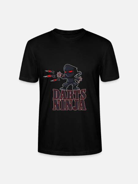 Darts ninja - Stanley/Stella CRAFTER Unisex Organic T-Shirt - black