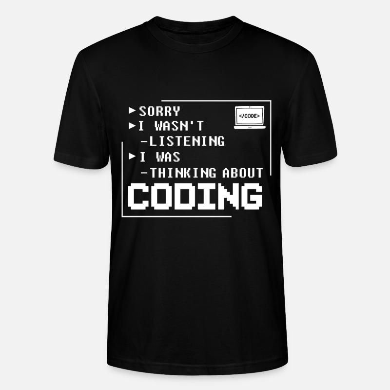 Programmer Programming Computer Developer Pc - Stanley/Stella CRAFTER Unisex Organic T-Shirt - black