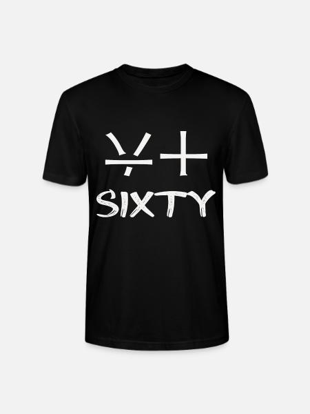 Sixty - Japanese birthday shirt - Stanley/Stella CRAFTER Unisex Organic T-Shirt - black