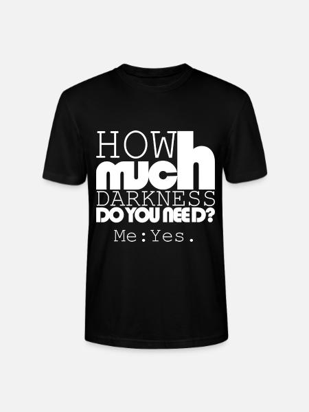 How much darkness? - Stanley/Stella CRAFTER Unisex Organic T-Shirt - black