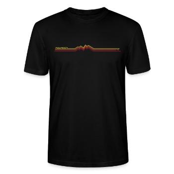 mountain bike red - Stanley/Stella Unisex Bio-T-Shirt CRAFTER - Schwarz - Vorne - Alina (178cm) & Michal (187cm)
