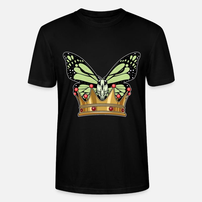 Butterfly Crown - Stanley/Stella CRAFTER Unisex Organic T-Shirt - black