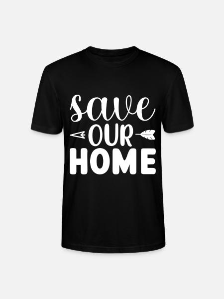 Save Our Home - Stanley/Stella CRAFTER Unisex Organic T-Shirt - black