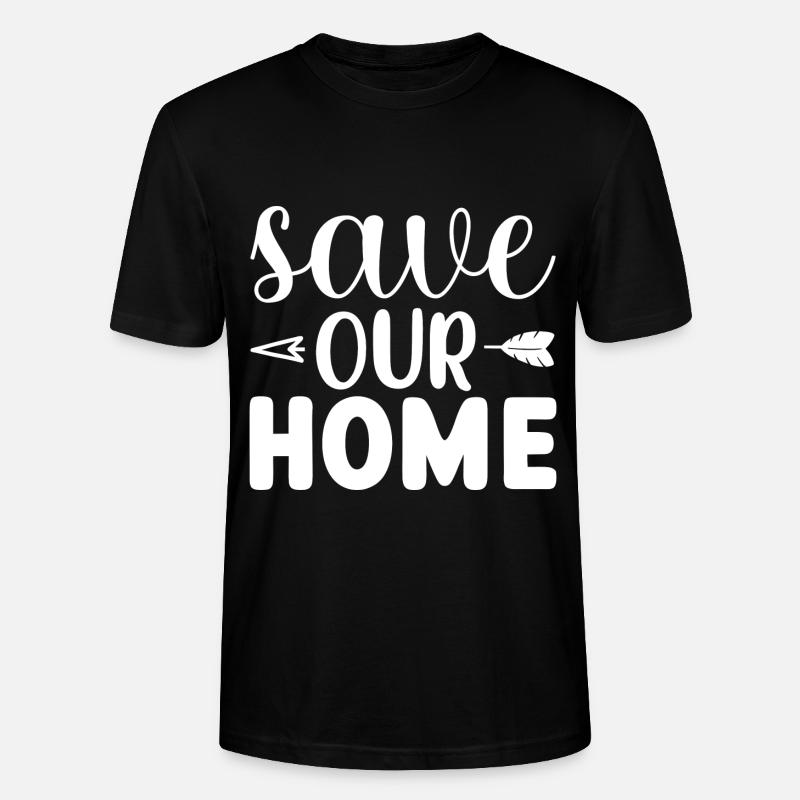 Save Our Home - Stanley/Stella Unisex Bio-T-Shirt CRAFTER - Schwarz