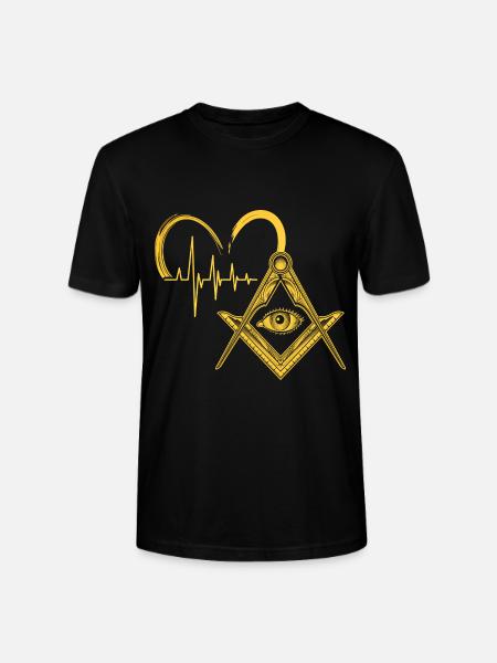 Masonic Freemasonry Fraternal - Stanley/Stella Unisex Bio-T-Shirt CRAFTER - Schwarz