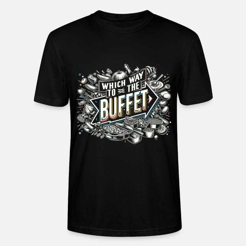 Chemin vers le buffet 47 - T-shirt bio CRAFTER Stanley Stella Unisexe - noir
