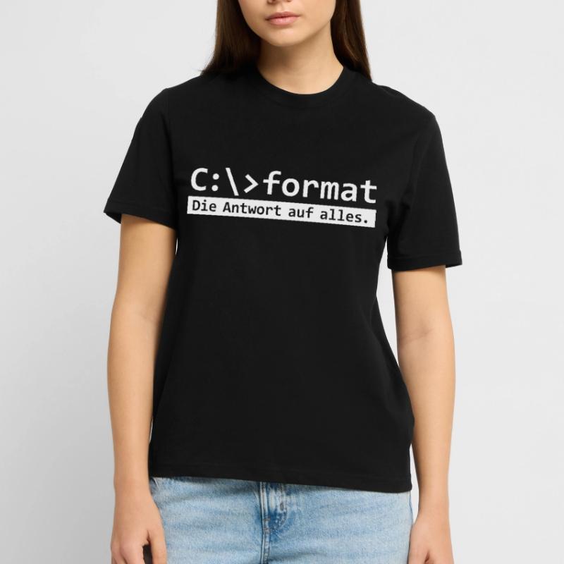 Format C - Console de formatage Nerd Geek Retro T-shirt bio CRAFTER Stanley Stella Unisexe