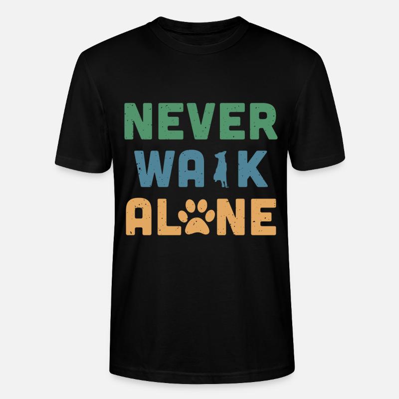 Never Walk Alone - Stanley/Stella Unisex Bio-T-Shirt CRAFTER - Schwarz