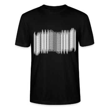 Habibi - mot arabe pour chérie / bro - moderne - T-shirt bio CRAFTER Stanley Stella Unisexe - noir - Devant - Alina (178cm) & Michal (187cm)