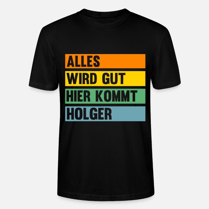 Holger - Stanley/Stella Unisex Bio-T-Shirt CRAFTER - Schwarz