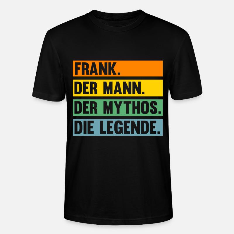 Frank - Stanley/Stella Unisex Bio-T-Shirt CRAFTER - Schwarz