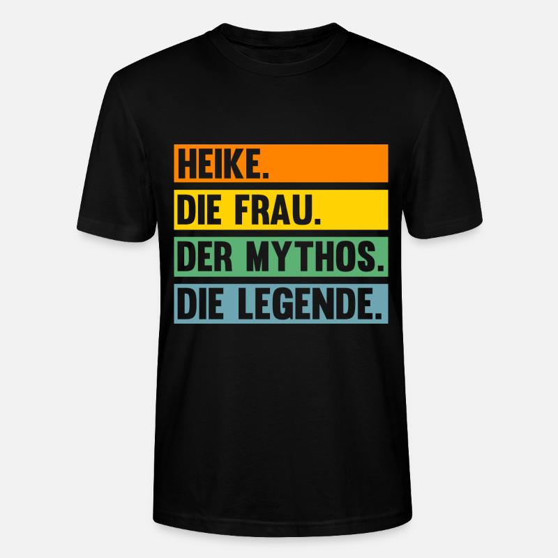 Heike - Stanley/Stella Unisex Bio-T-Shirt CRAFTER - Schwarz