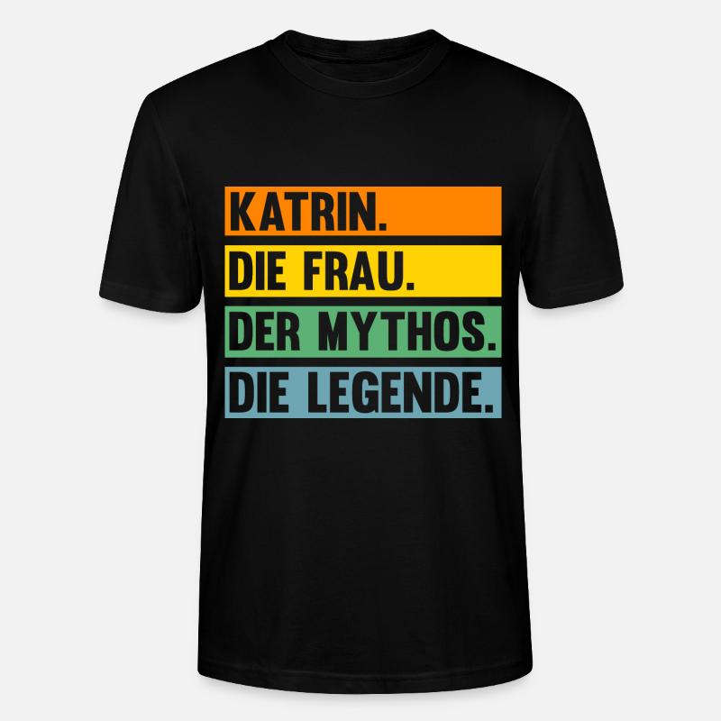 Katrin - Stanley/Stella Unisex Bio-T-Shirt CRAFTER - Schwarz