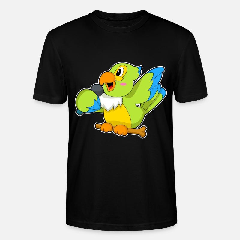 Parrot Singer Microphone - T-shirt bio CRAFTER Stanley Stella Unisexe - noir