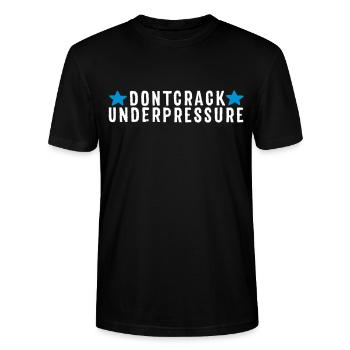 Don't Crack Under Pressure - Stanley/Stella Unisex Bio-T-Shirt CRAFTER - Schwarz - Vorne - Alina (178cm) & Michal (187cm)