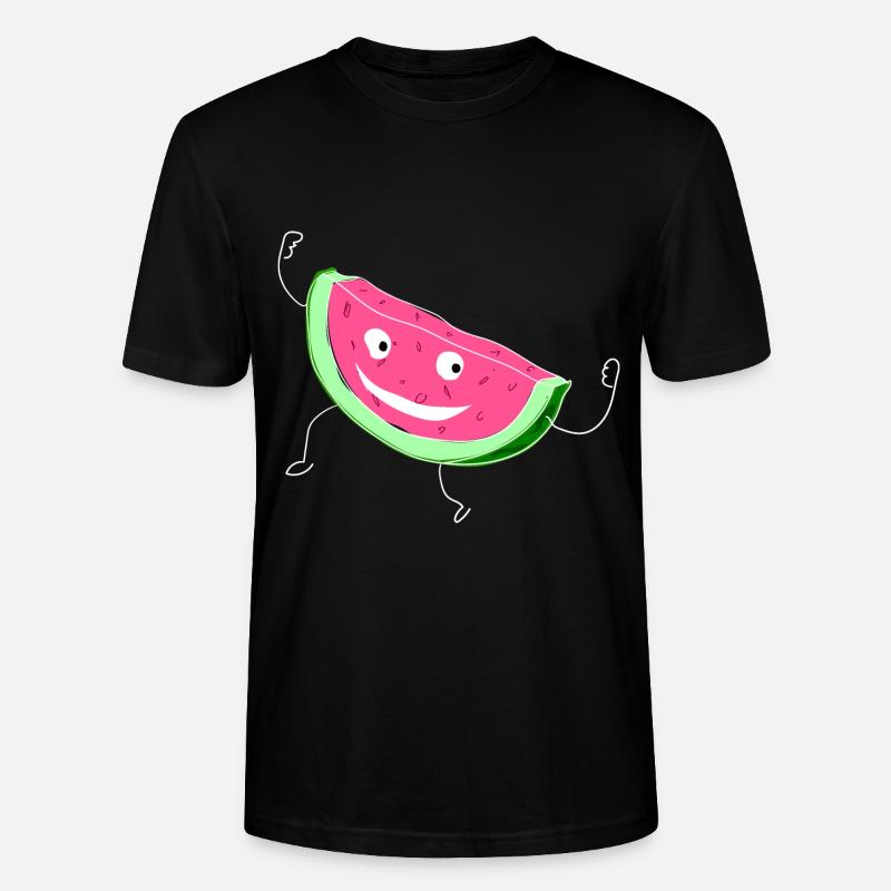 Melone Melonen Wassermelone - Stanley/Stella Unisex Bio-T-Shirt CRAFTER - Schwarz