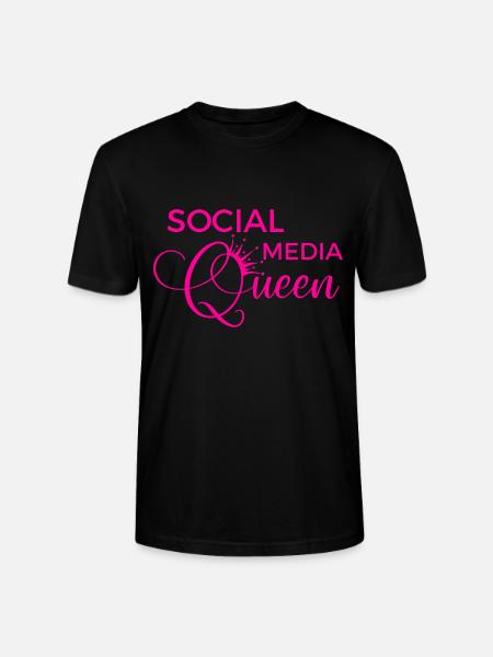 Social Media Queen - Stanley/Stella CRAFTER Unisex Organic T-Shirt - black