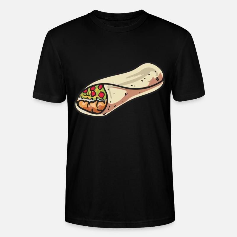 burrito - Stanley/Stella CRAFTER Unisex Organic T-Shirt - black