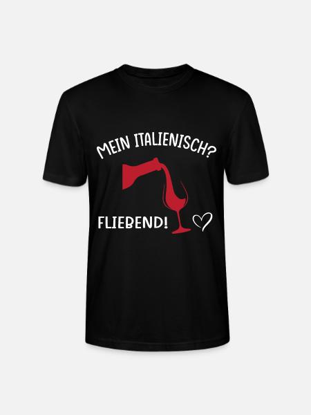 Mein Italienisch? Fließend! - Stanley/Stella Unisex Bio-T-Shirt CRAFTER - Schwarz