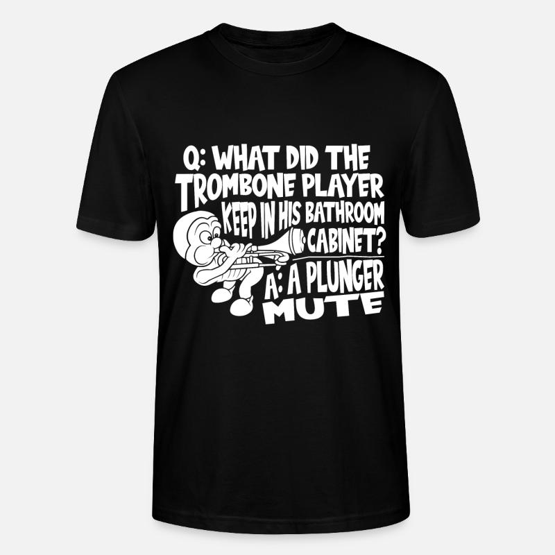 Trombone - T-shirt bio CRAFTER Stanley Stella Unisexe - noir