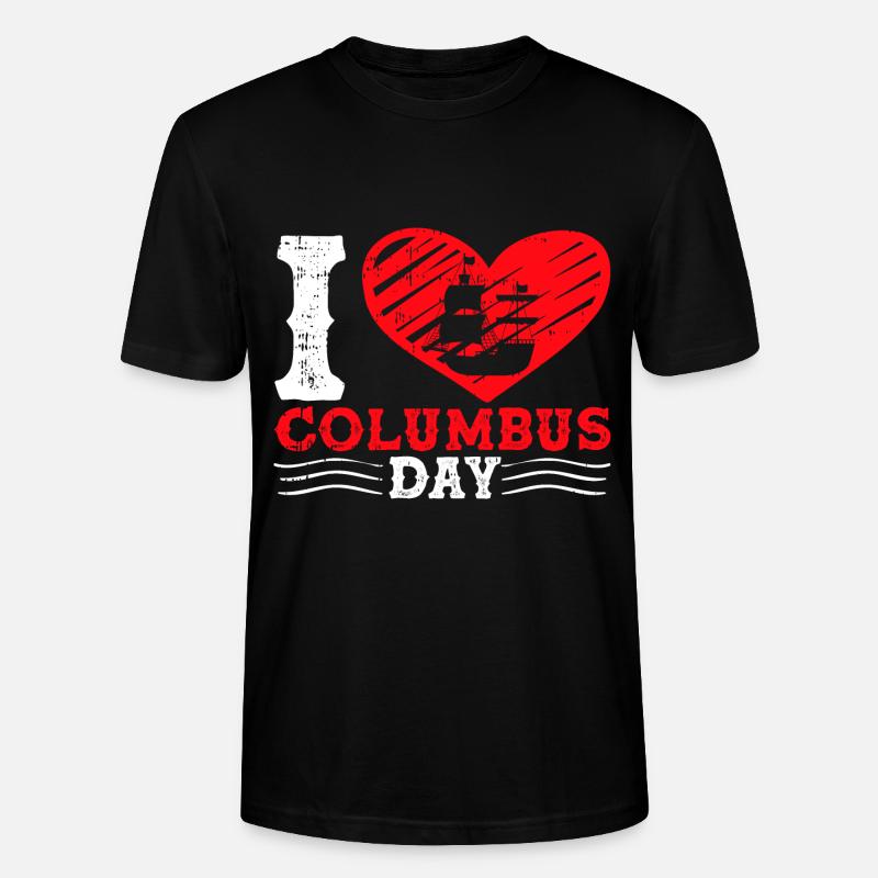 Christopher Columbus - Stanley/Stella Unisex Bio-T-Shirt CRAFTER - Schwarz