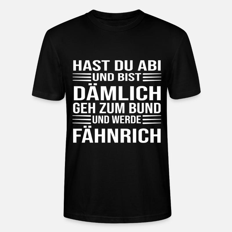 Abitur - Stanley/Stella Unisex Bio-T-Shirt CRAFTER - Schwarz